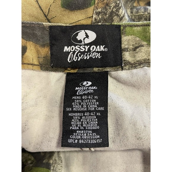 Mossy Oak Obsession Pants Mens Medium 40/42 XL Camo Cargo Hunting Outdoors - Picture 15 of 16